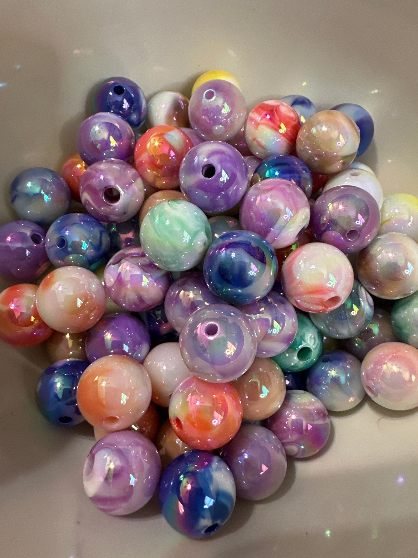 #8 acrylic bead mix