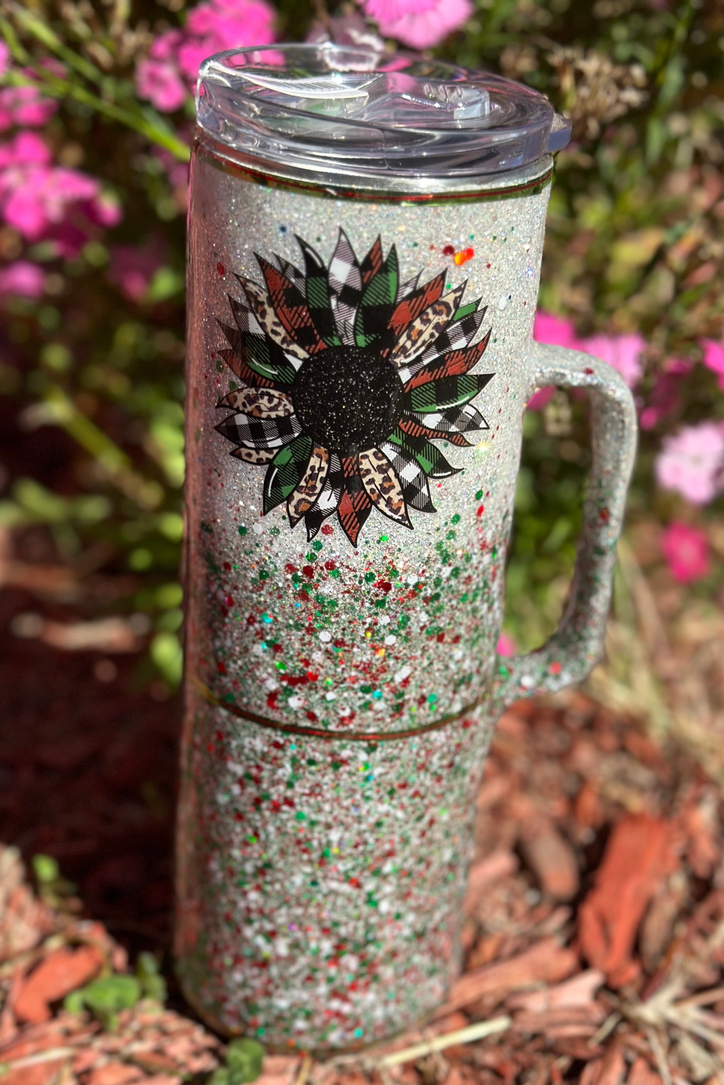 #18 Christmas 30oz with handle RTS tumbler