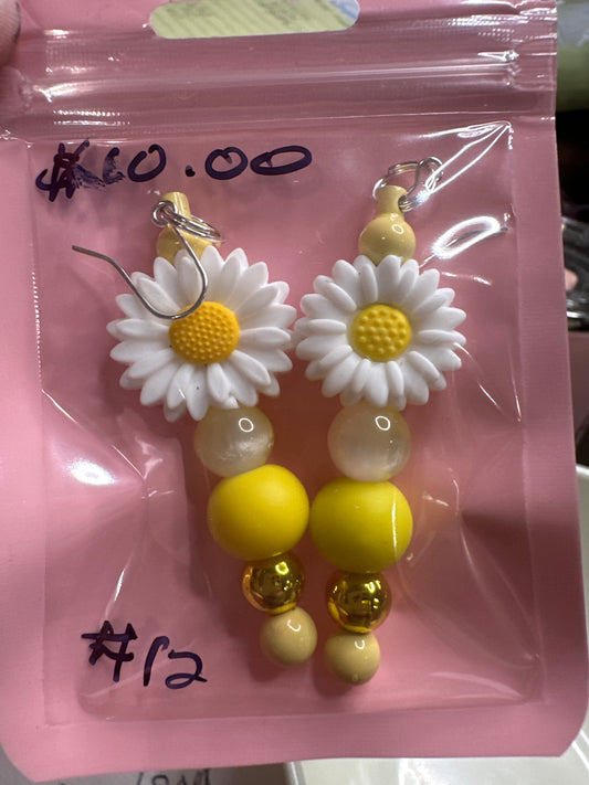 #12 flower earrings sets