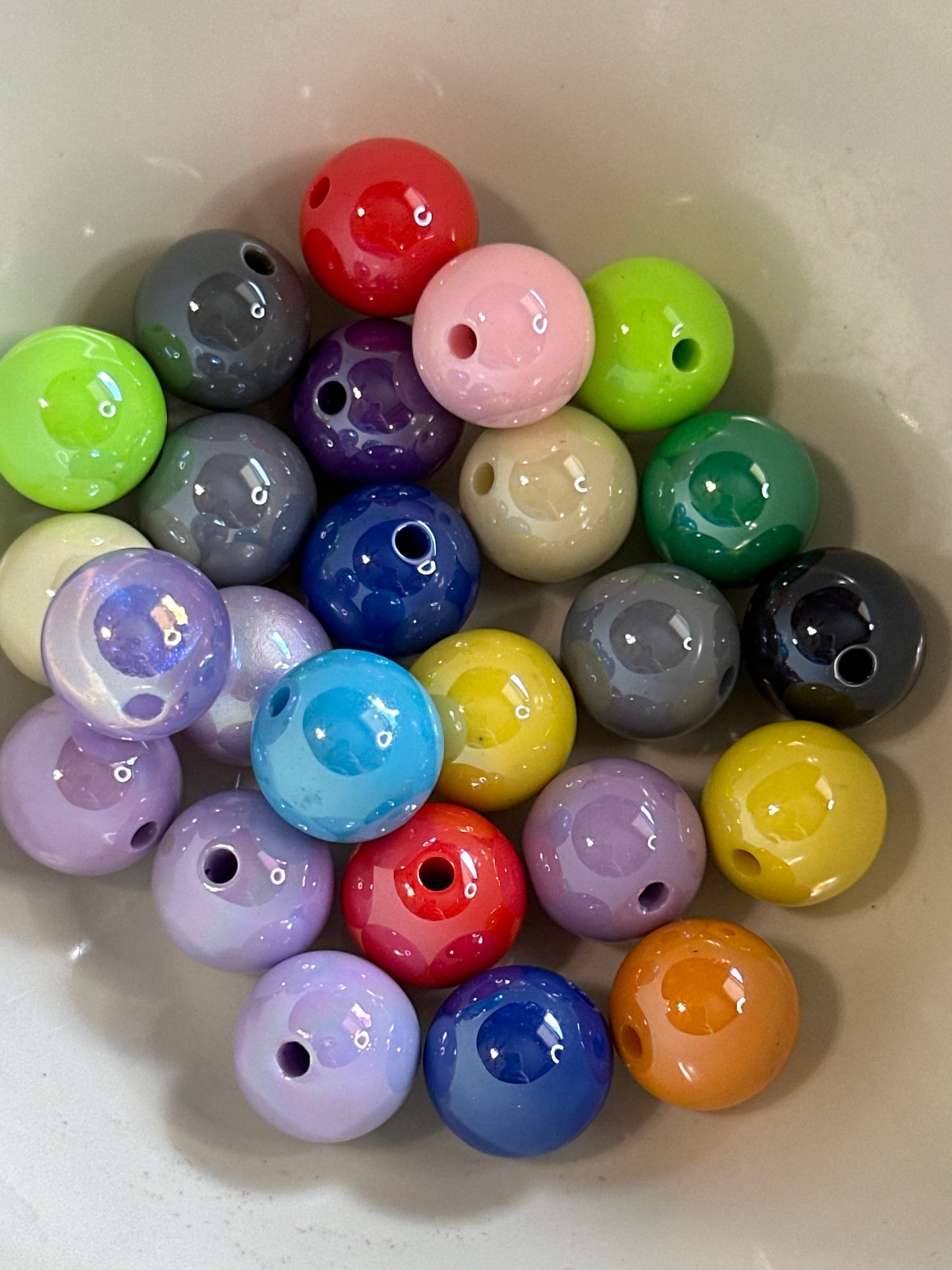 #30 16mm solid acrylic beads