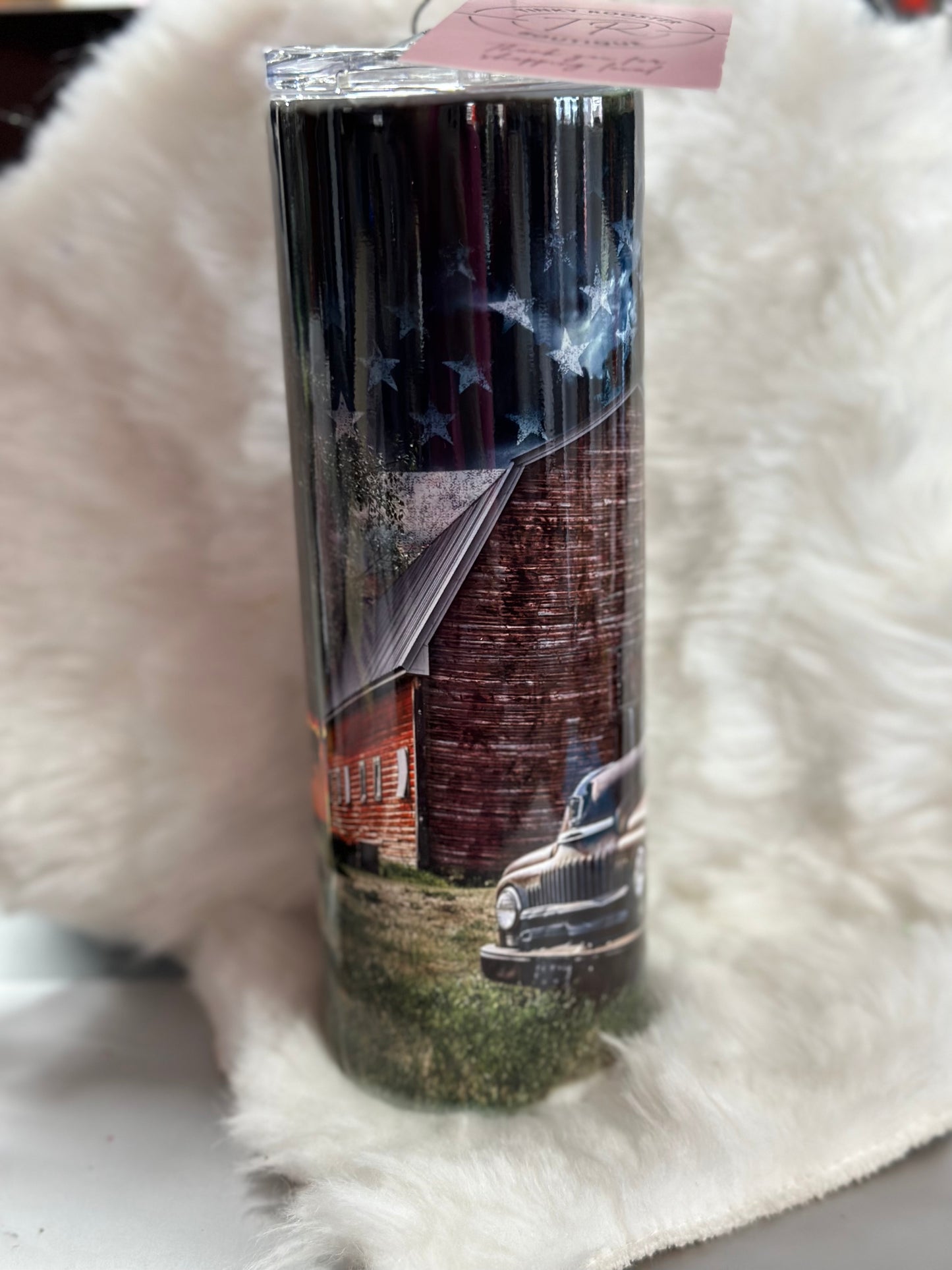 #36 20oz truck barn and windmill
