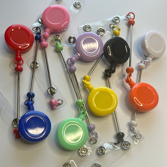 Beadable badge reels