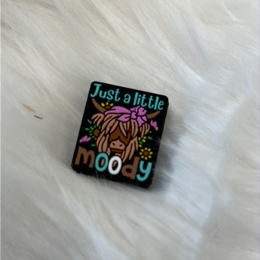 #272 just a little moody silicone focal beads