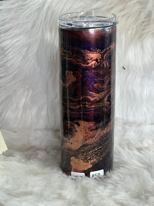 #58 20oz alc ink swirl tumbler