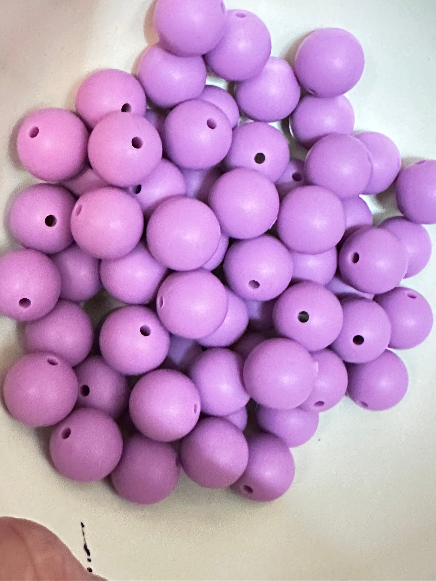 15mm solid color silicone beads