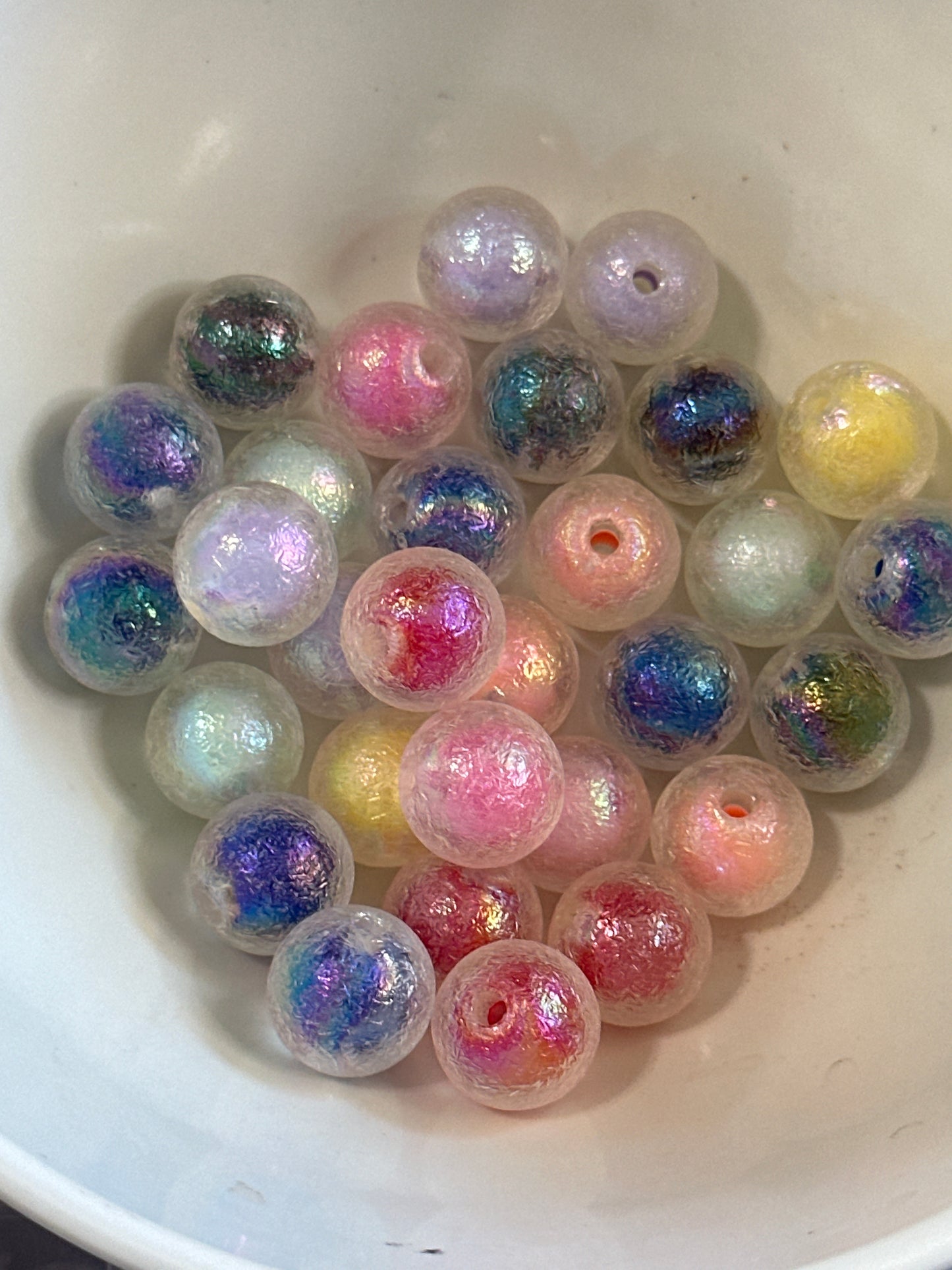 #27 16mm double layer pearl beads