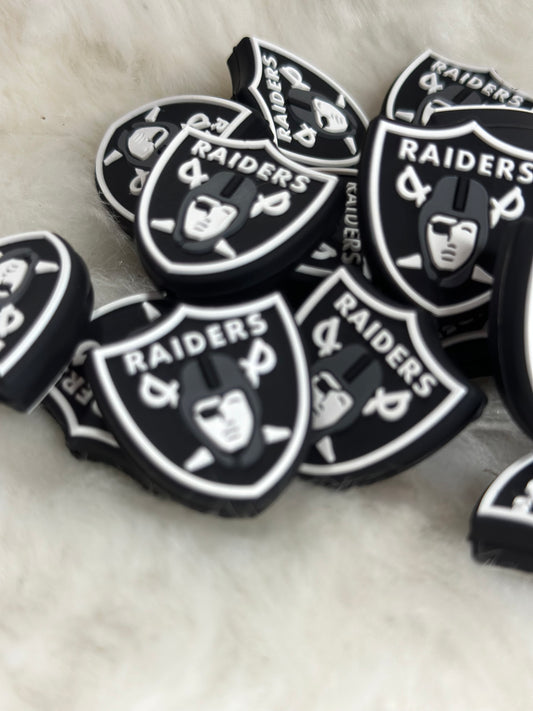 Football silicone focal beads