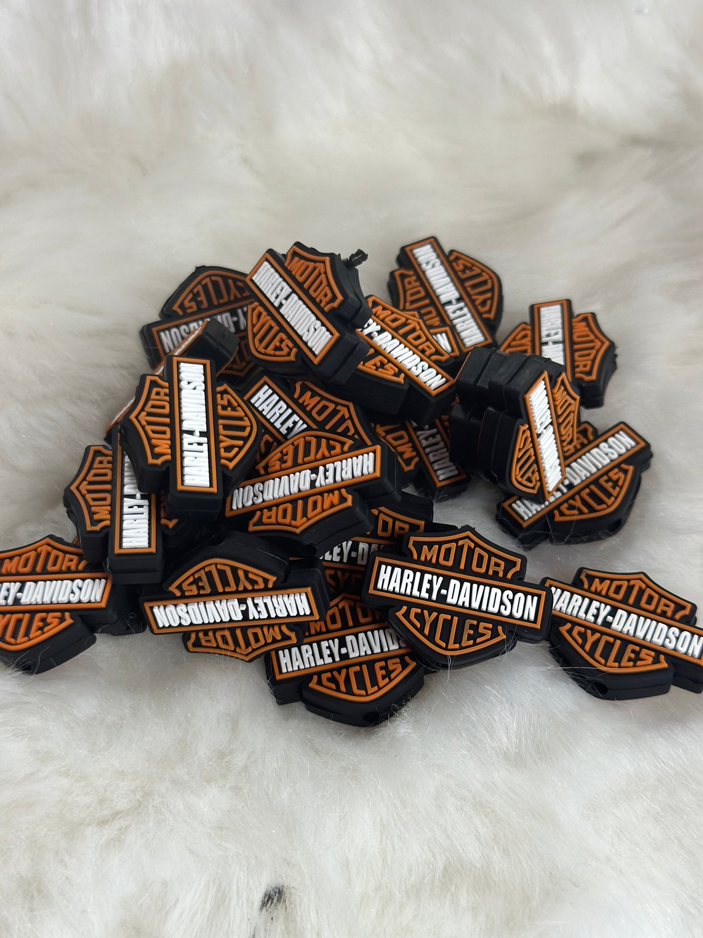 #212 Motorcycle silicone focal bead