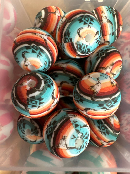#2 skull silicone beads