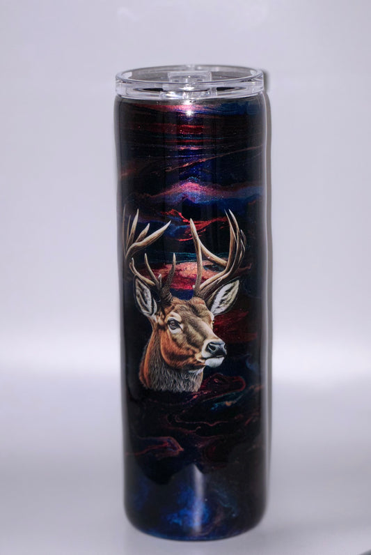 30oz blue and red alc ink RTS
