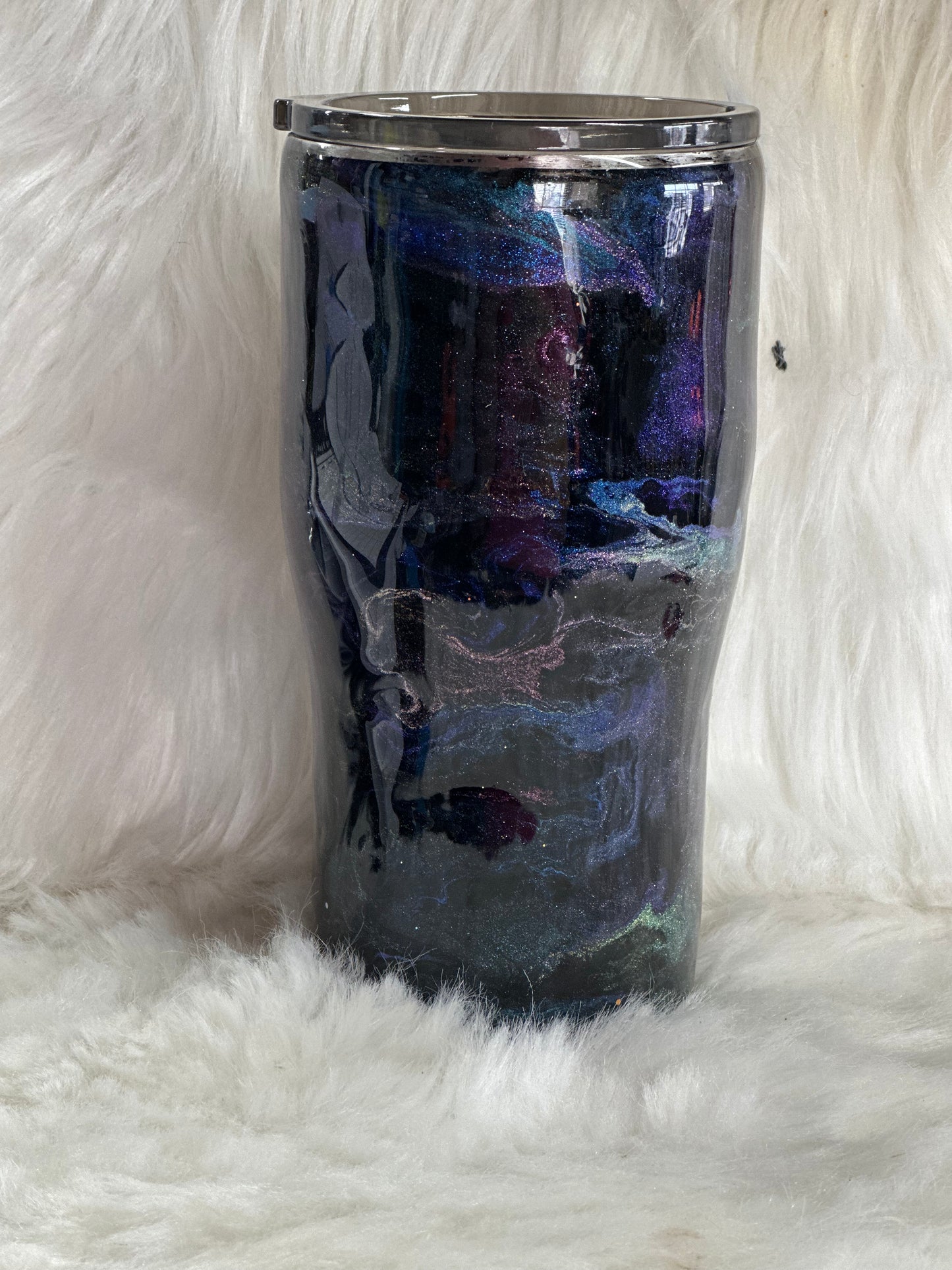 #42 20oz traditional curve blue alc ink tumbler