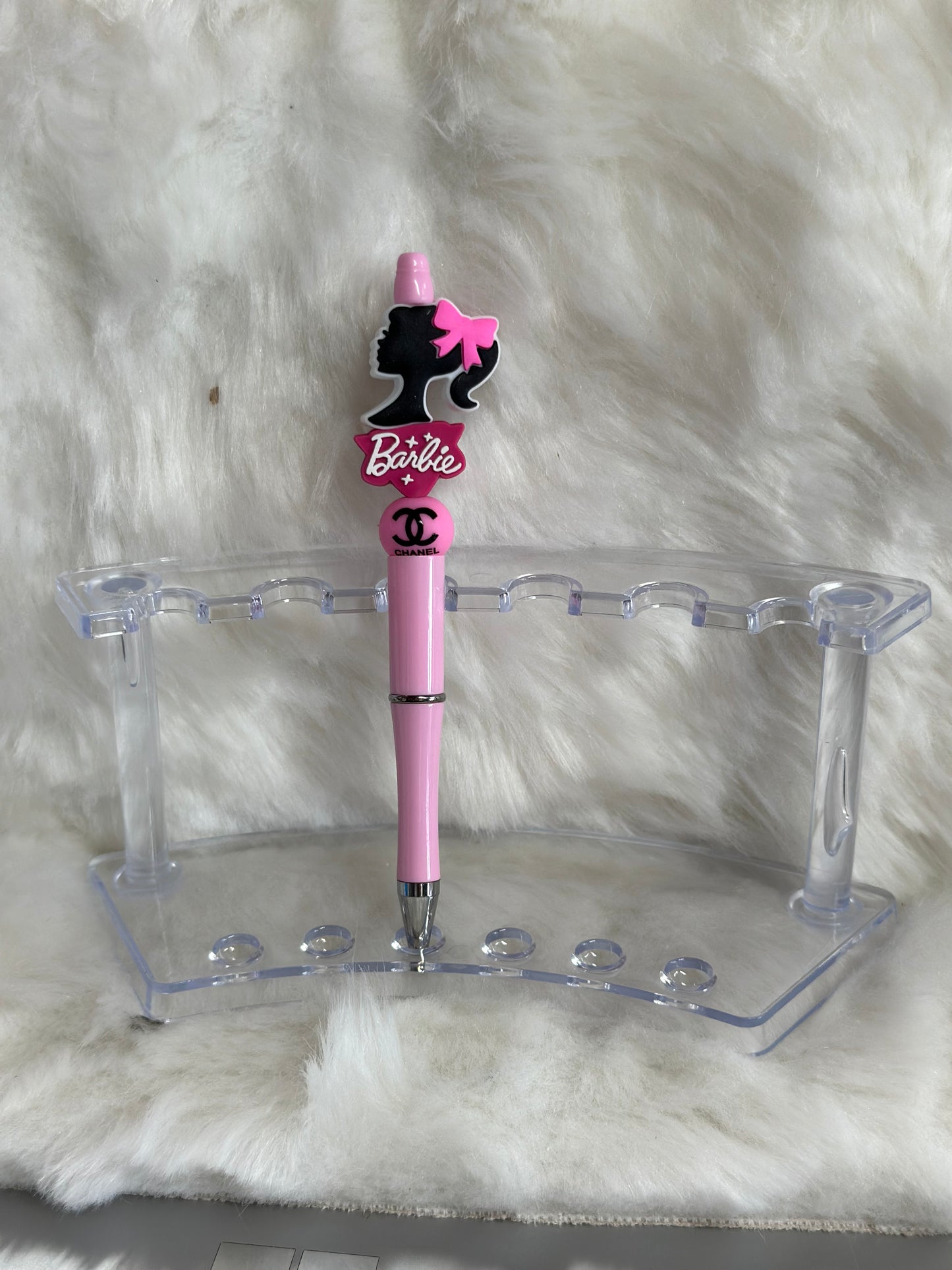 Barbie beaded pen RTS