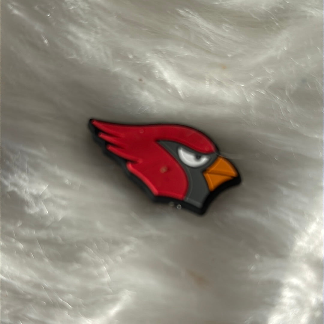#311 cardinal silicone focal beads