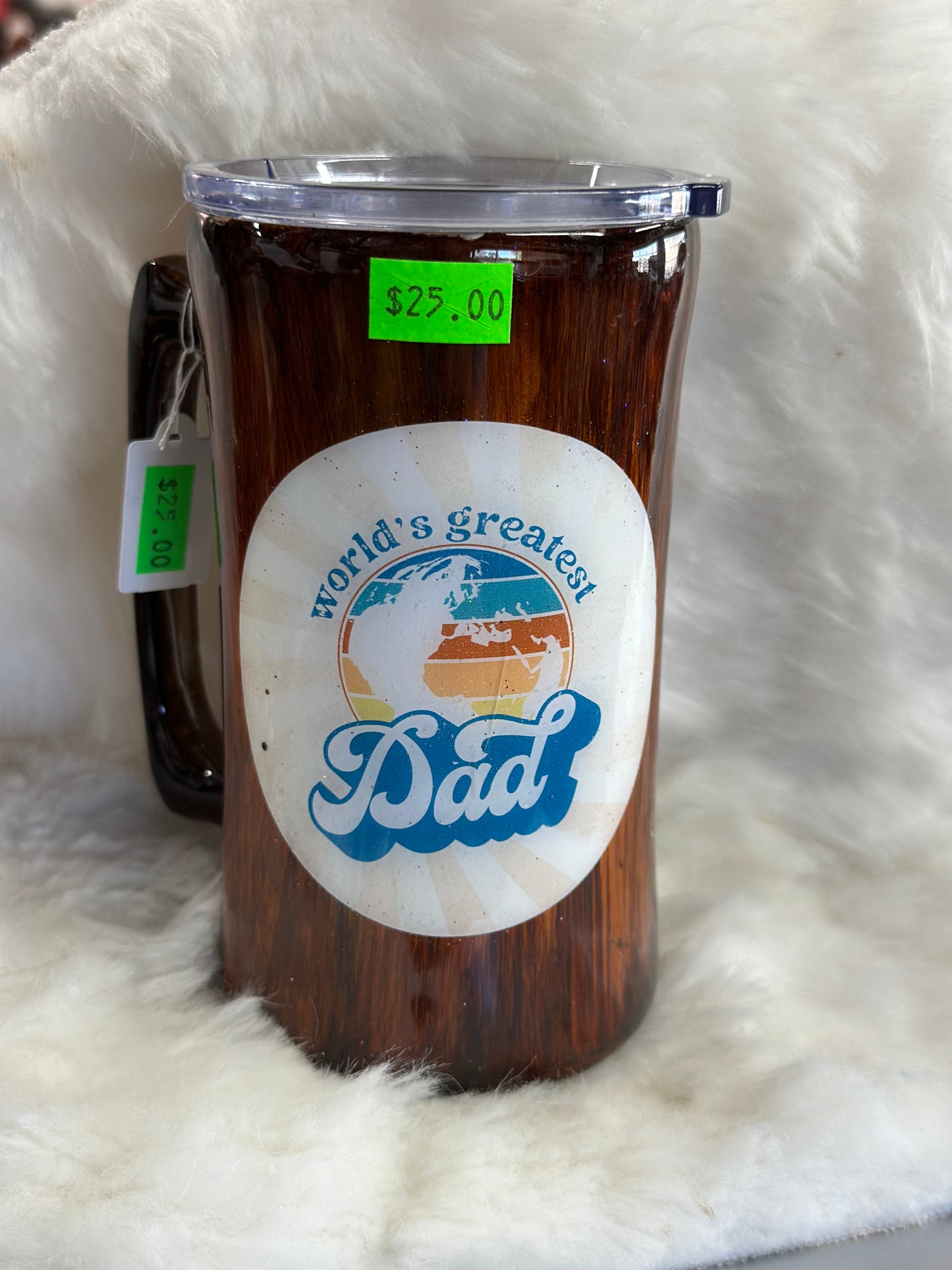 #29 Dad woodgrain beer mug RTS