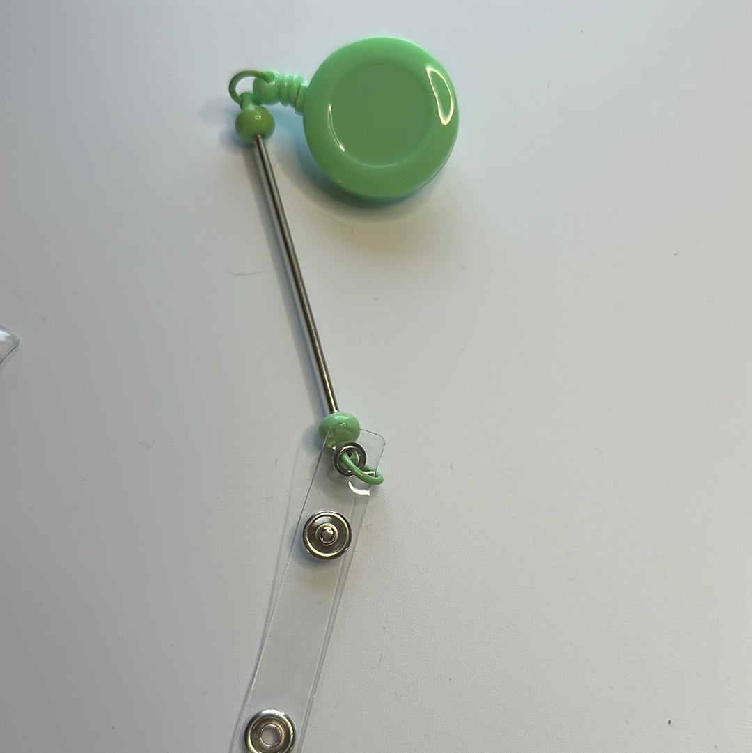 Beadable badge reels