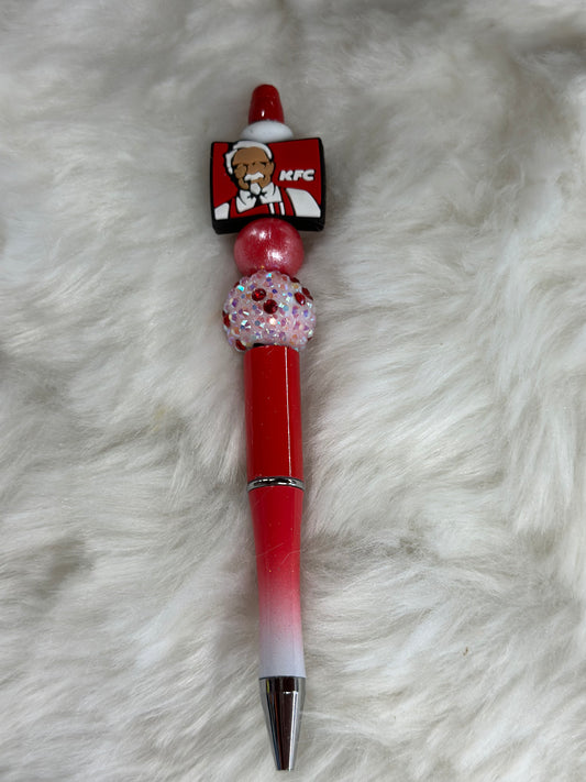 Fried chicken beaded pen