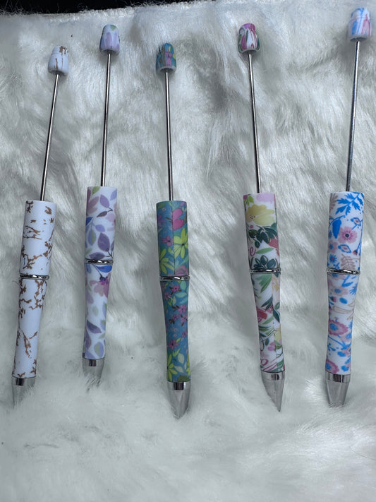 printed patterned beadable pen blanks