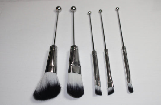 Beadable makup brush set of 5