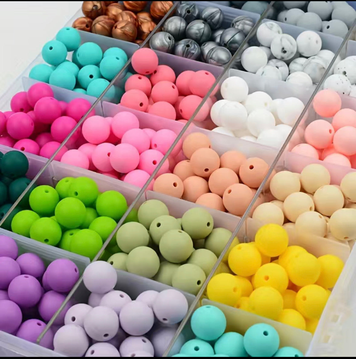 SOLID SILICONE BEADS