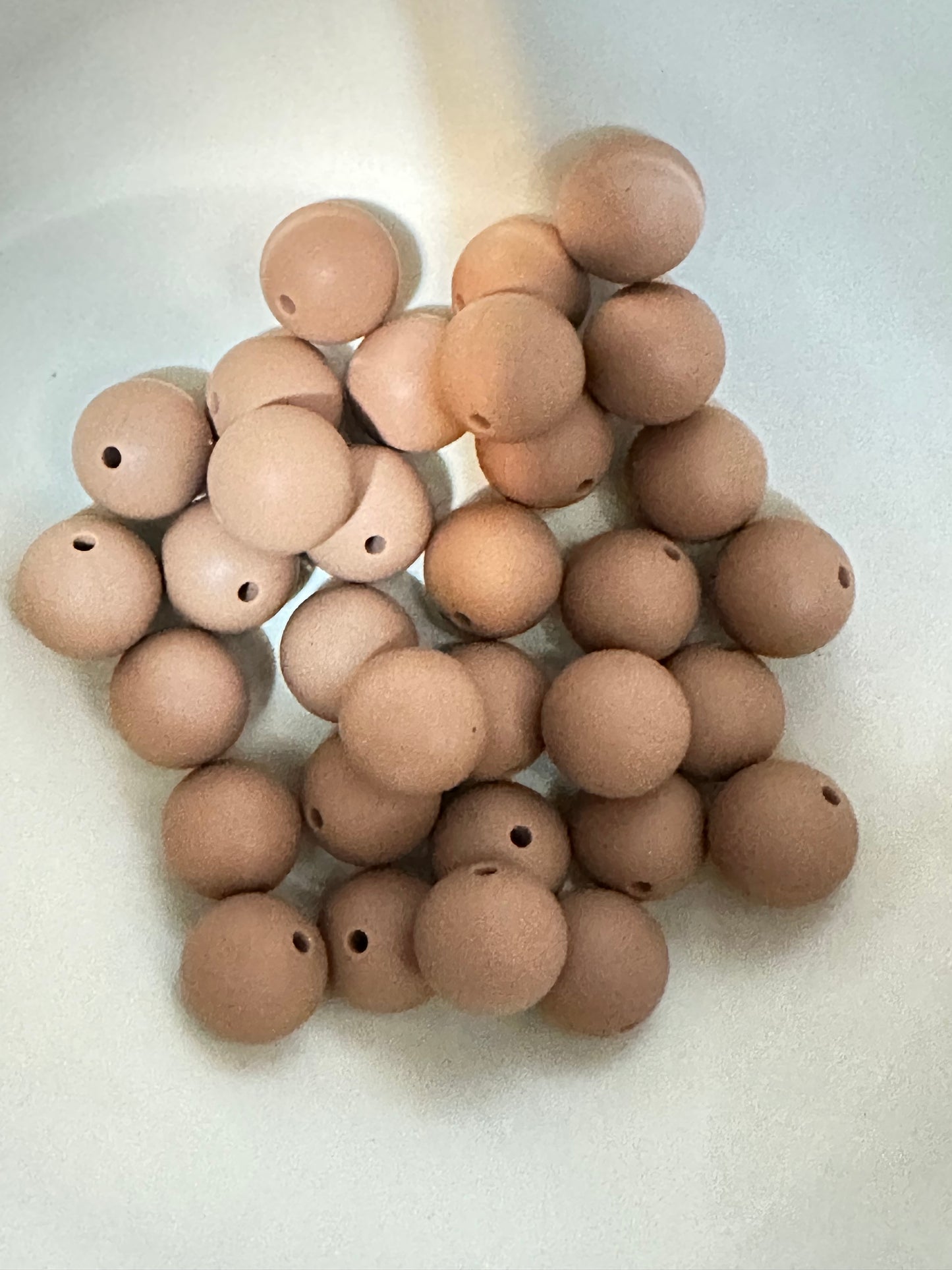 15mm solid color silicone beads