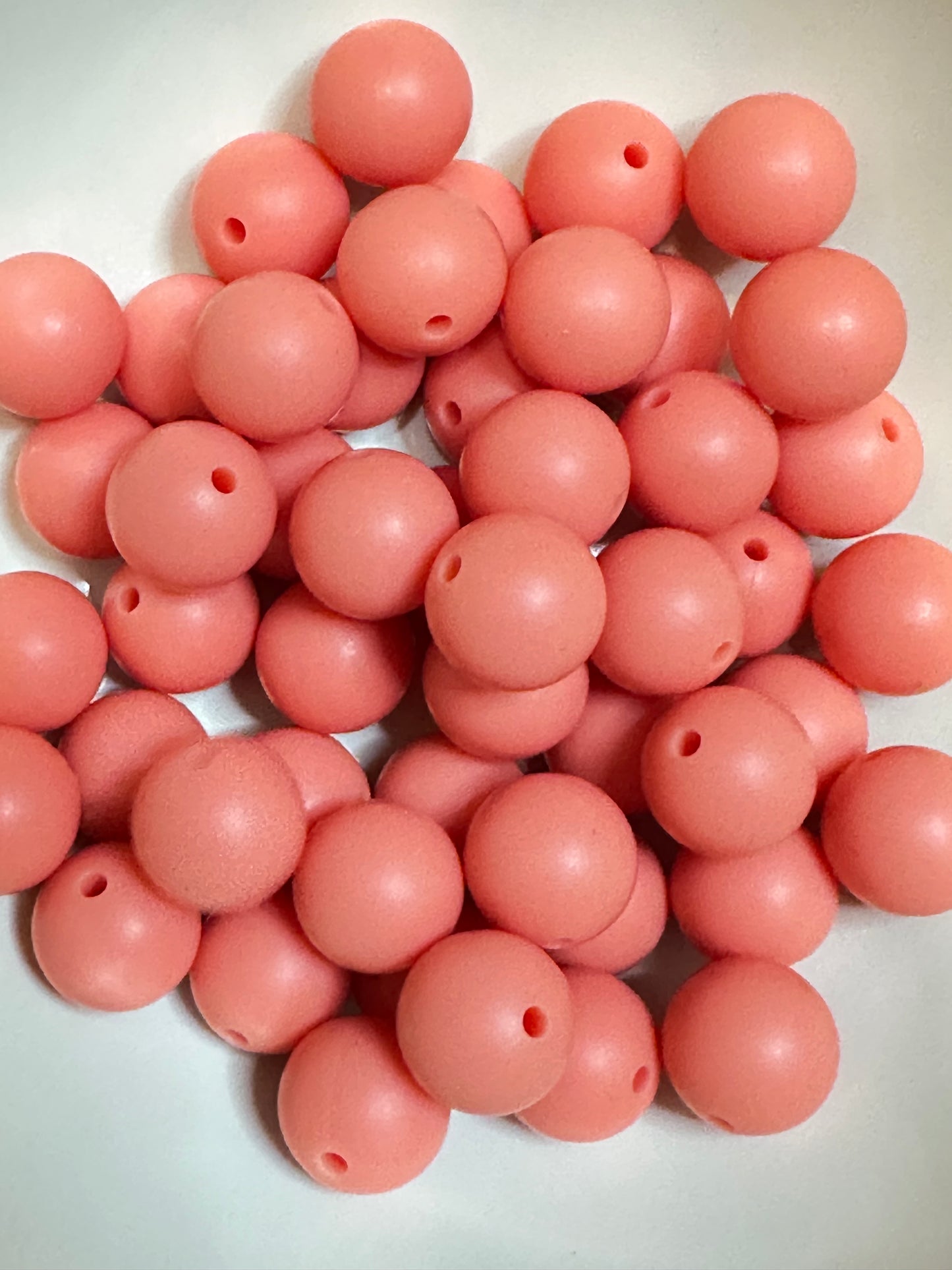 15mm solid color silicone beads