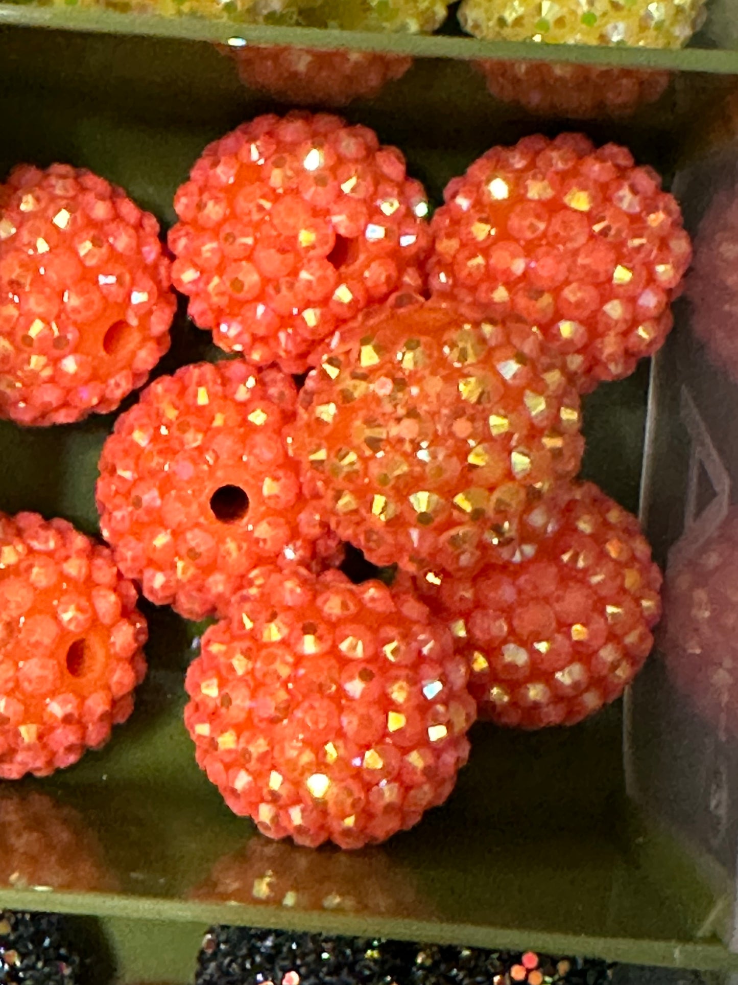 20mm rhinestone acrylic beads