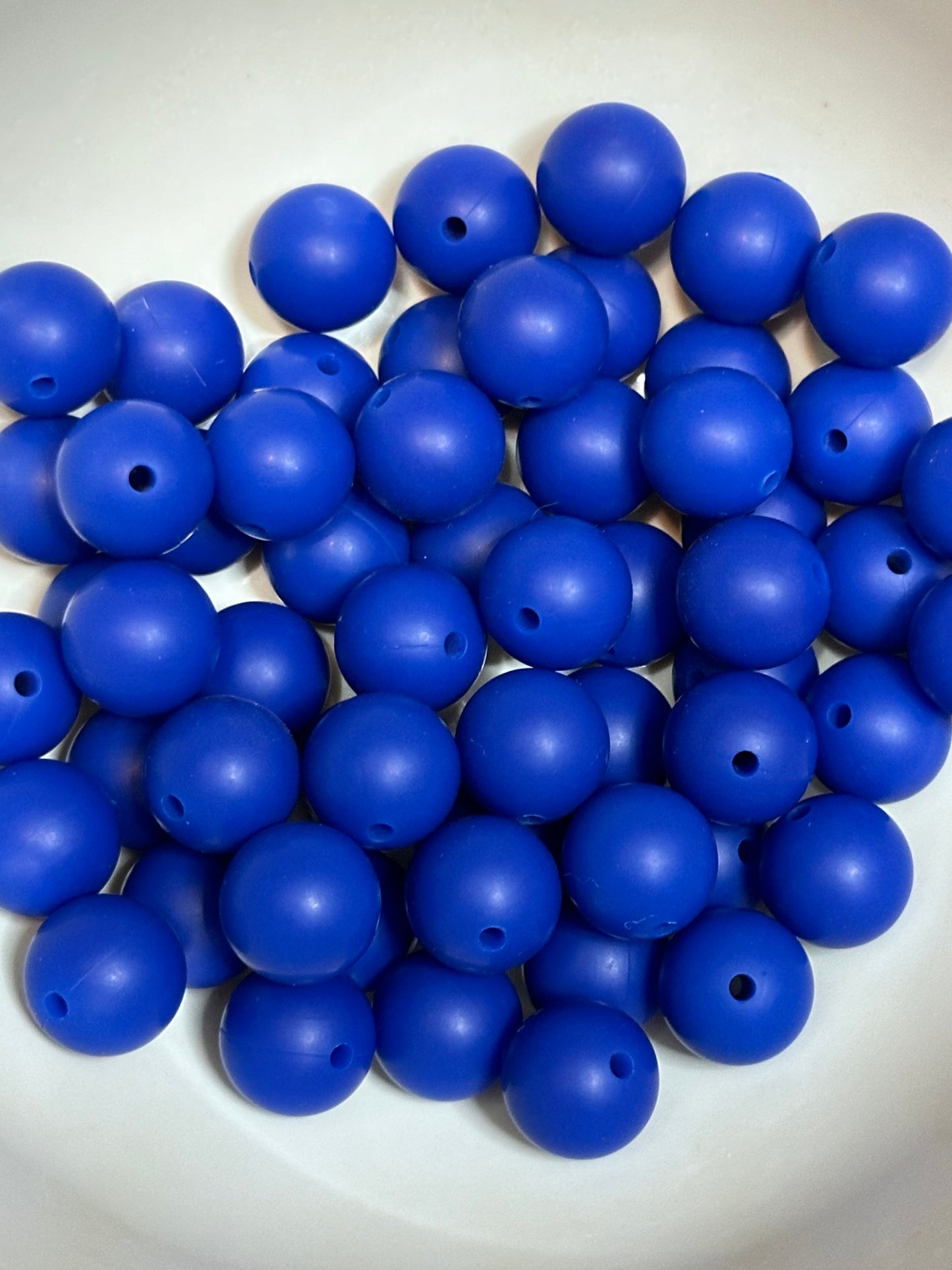 15mm solid color silicone beads