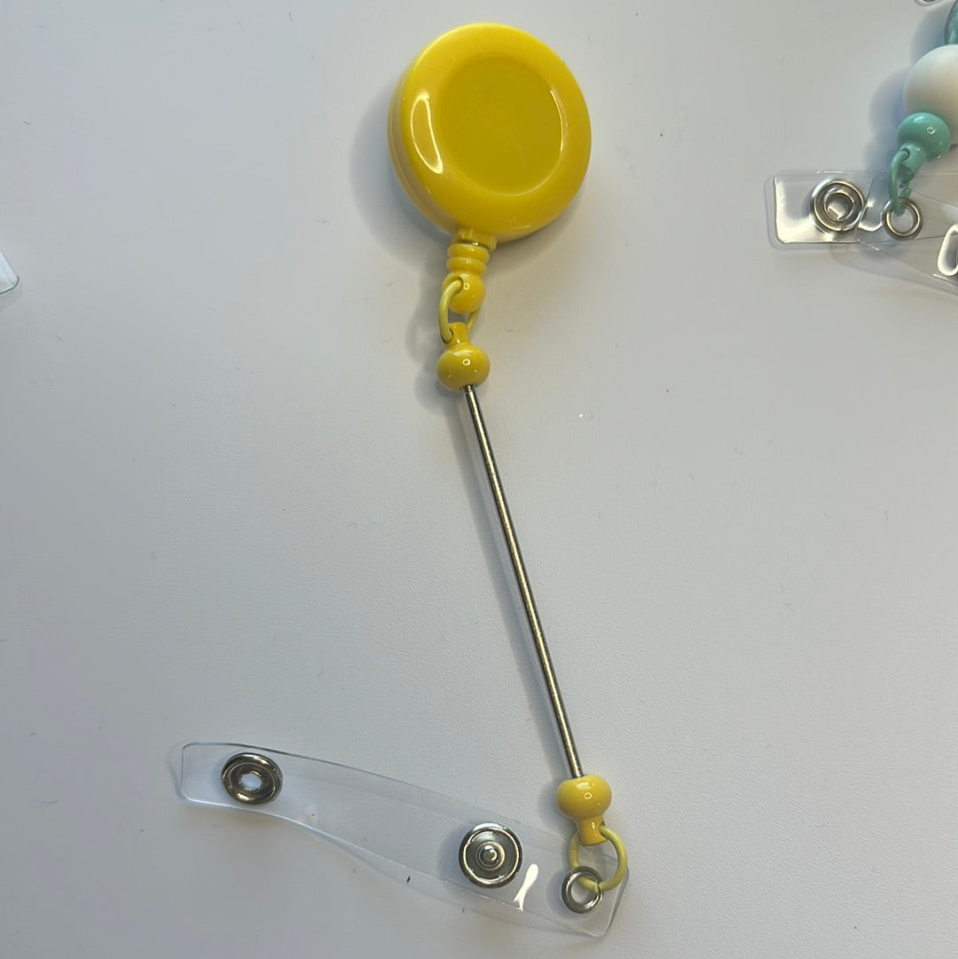 Beadable badge reels