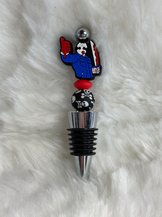 Horror beaded wine stopper