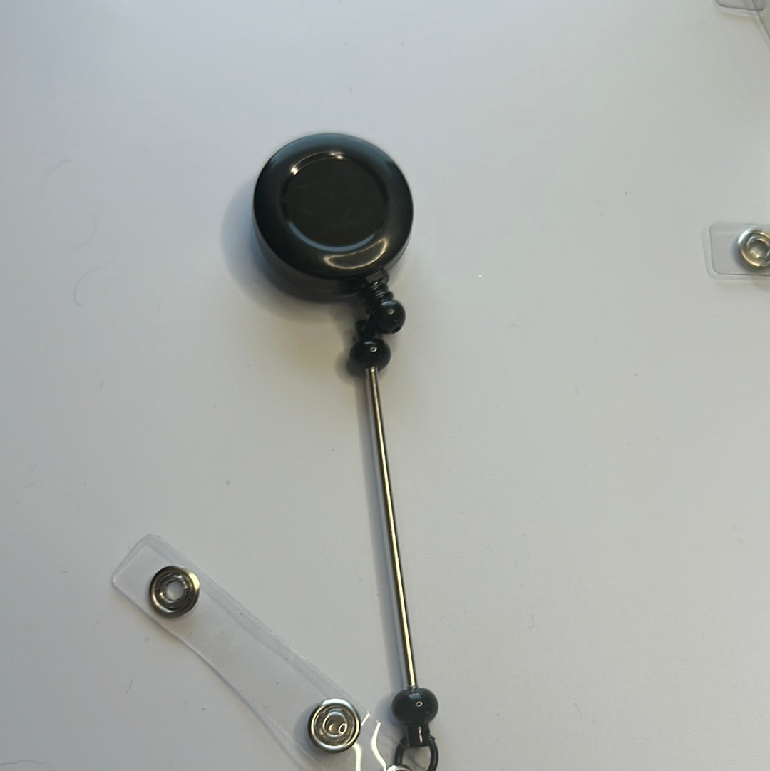 Beadable badge reels