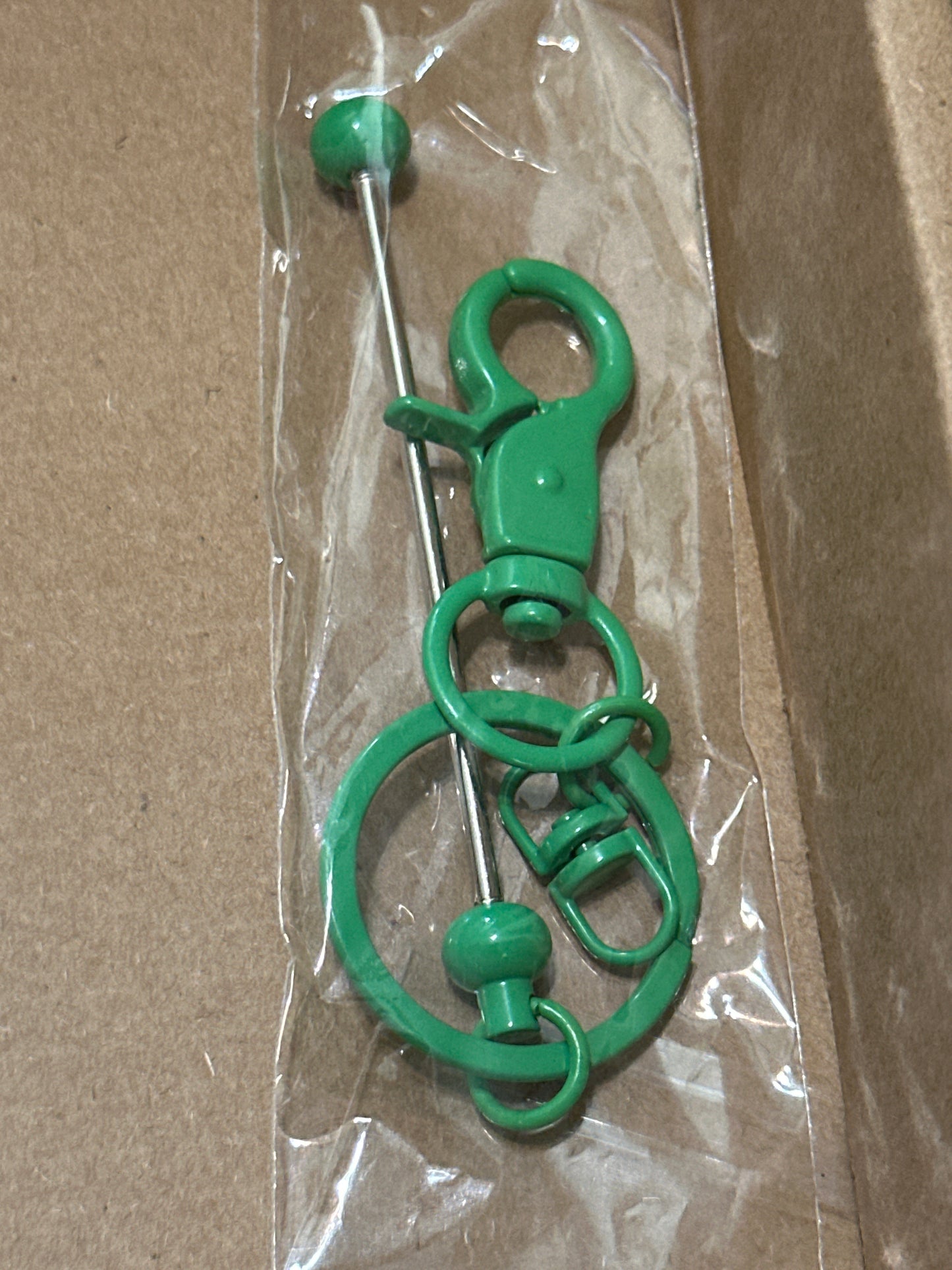 Beadable keychain bars