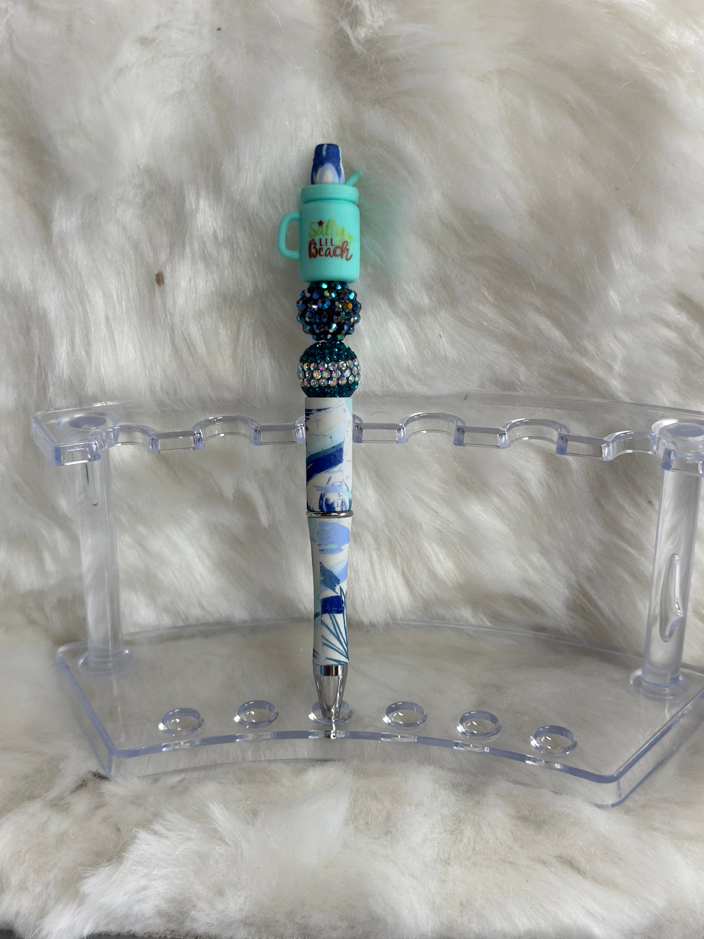 Salty LIL Beach beaded pen RTS