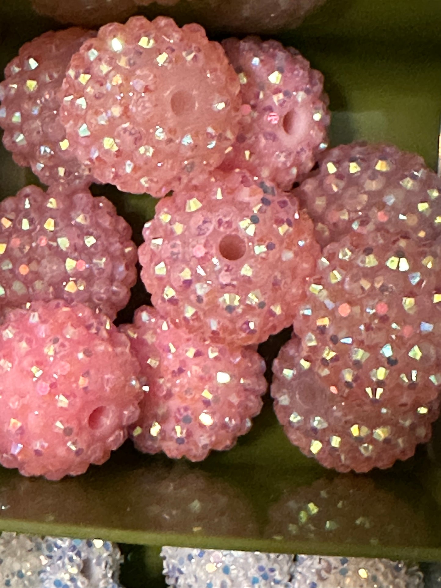 20mm rhinestone acrylic beads