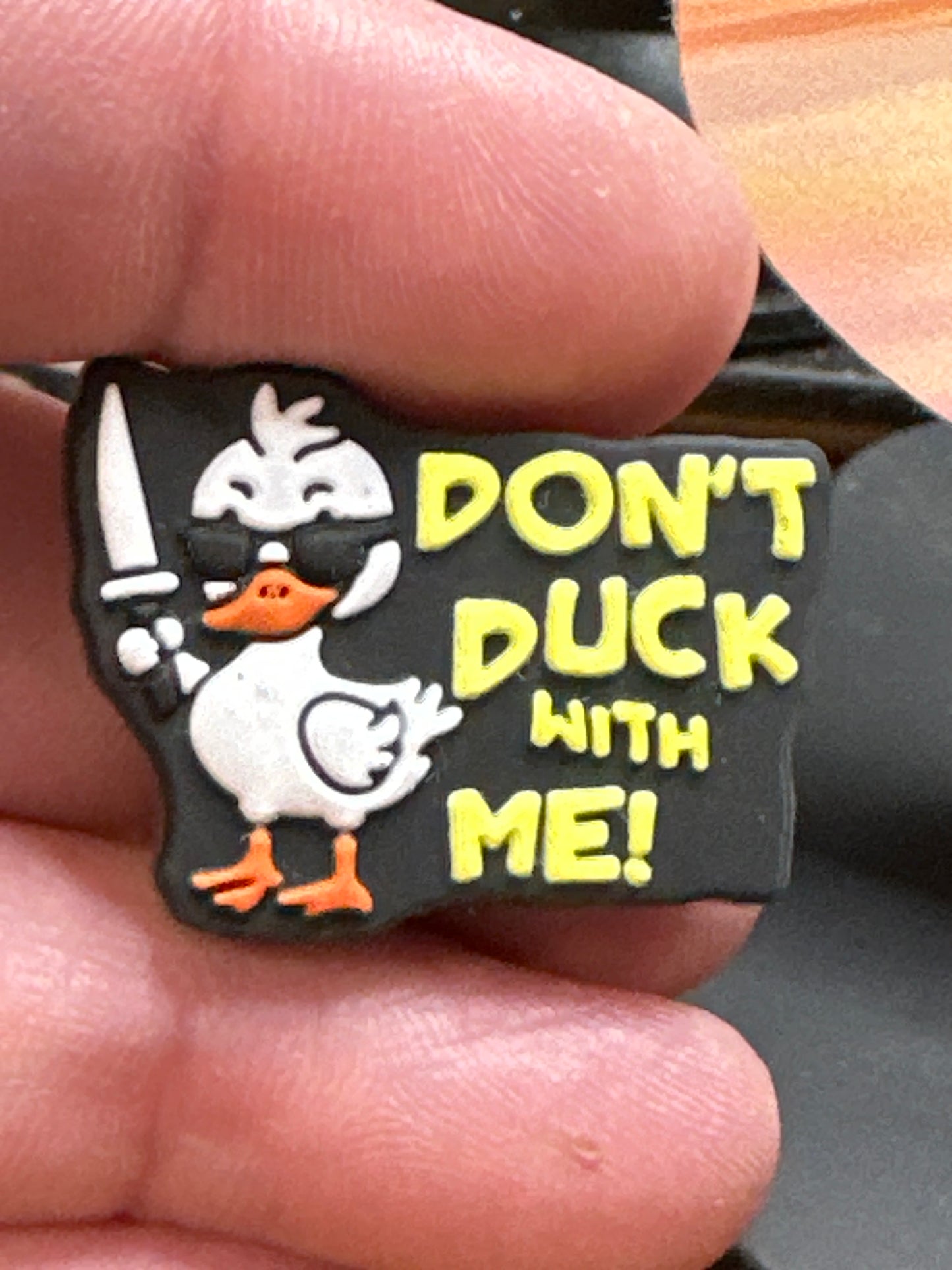 #480 don’t duck with me silicone focal beads