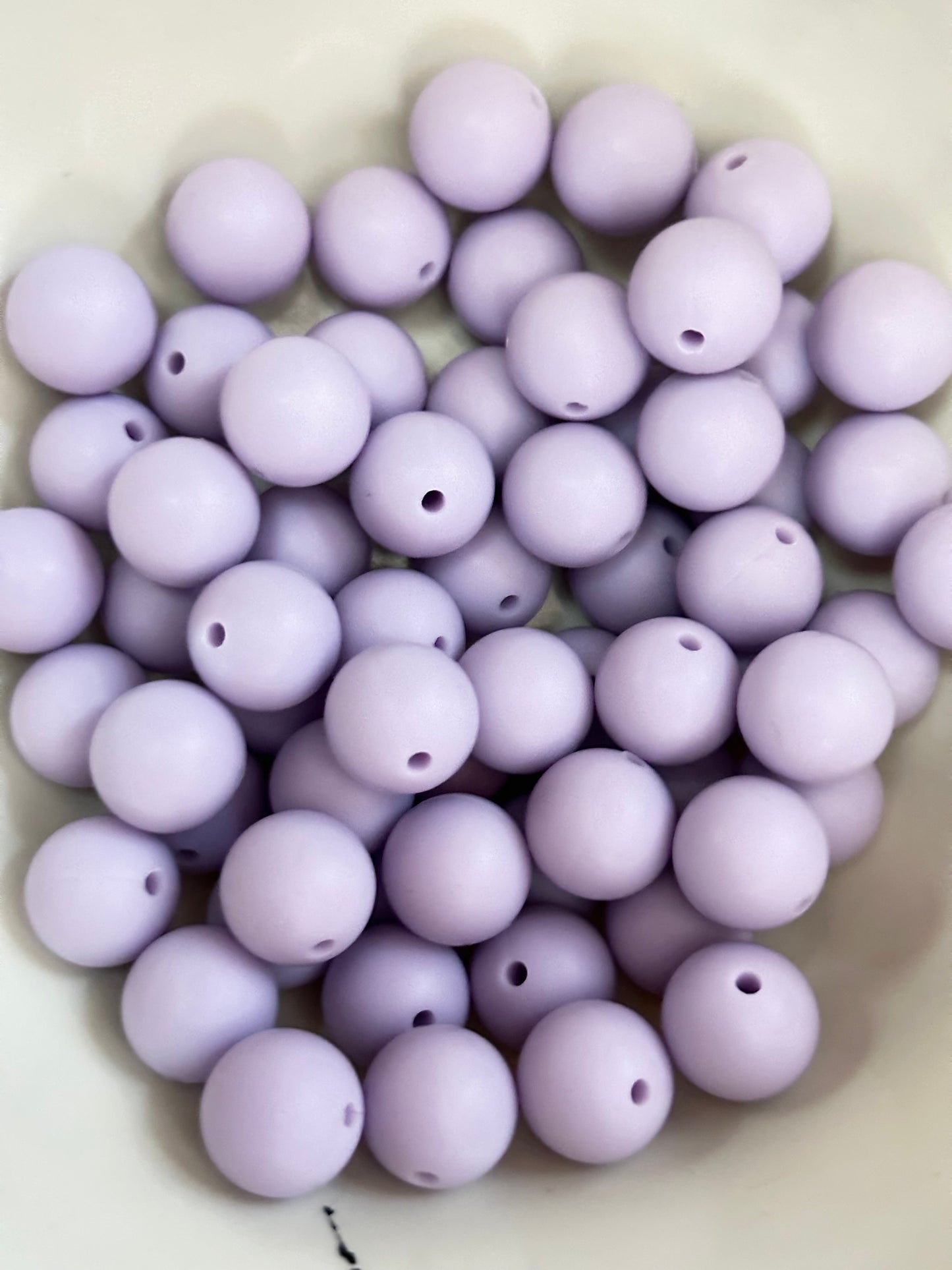 15mm solid color silicone beads