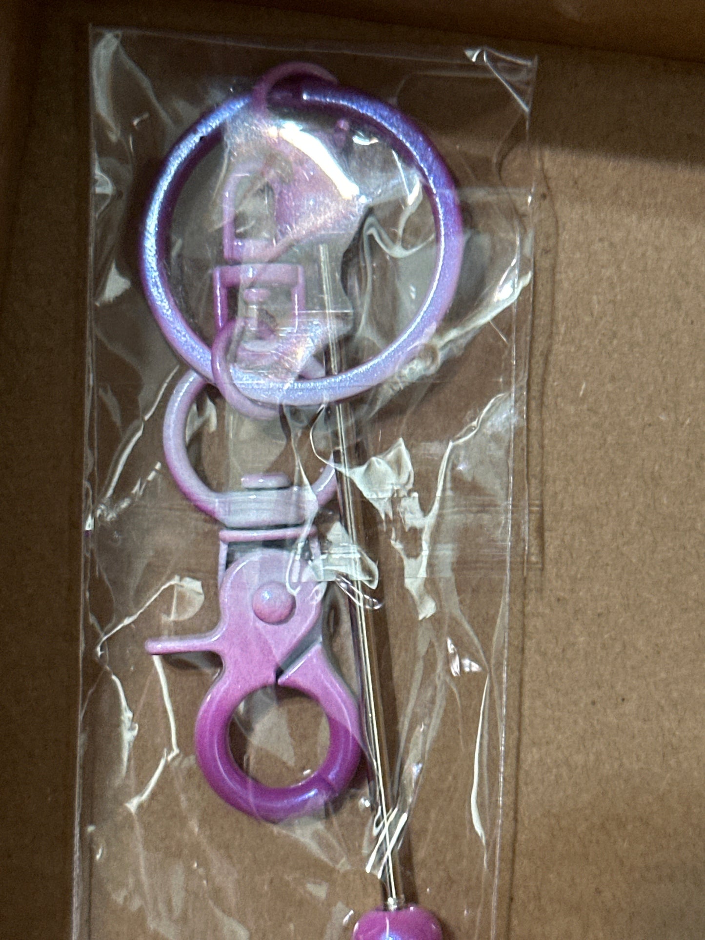 Beadable keychain bars