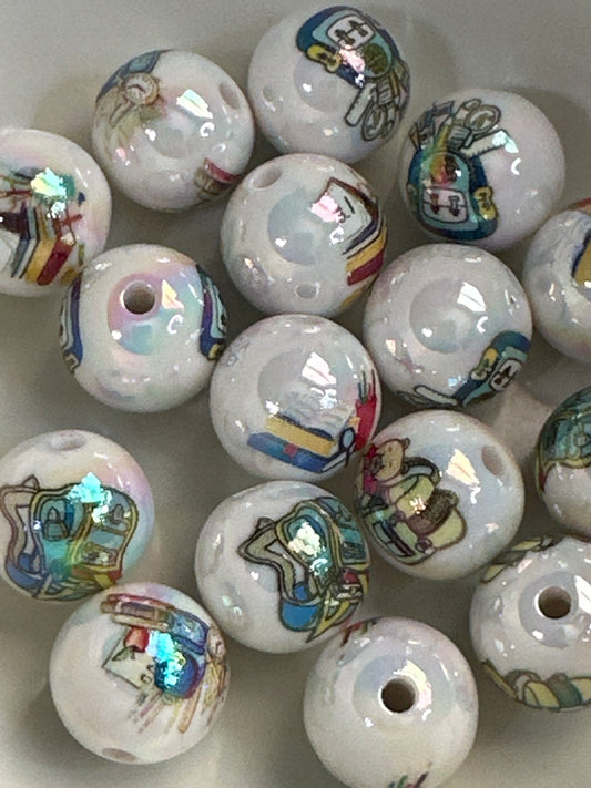 #34E teacher printed 16mm acrylic beads