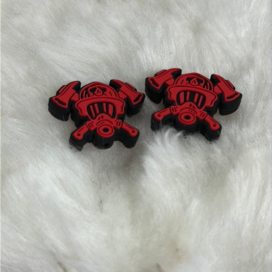 #236 fireman silicone focal beads