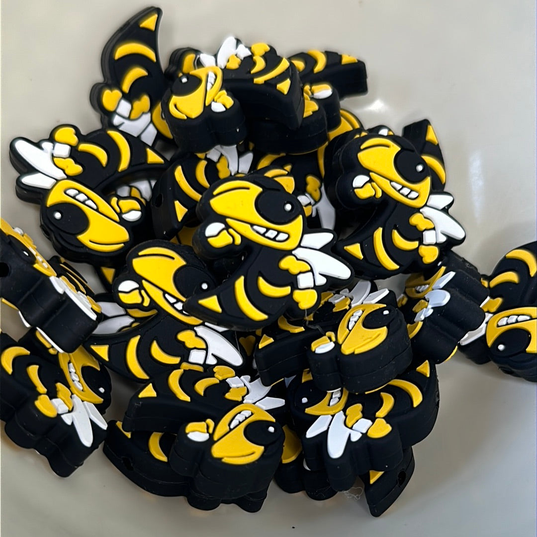 #270 hornet silicone focal beads