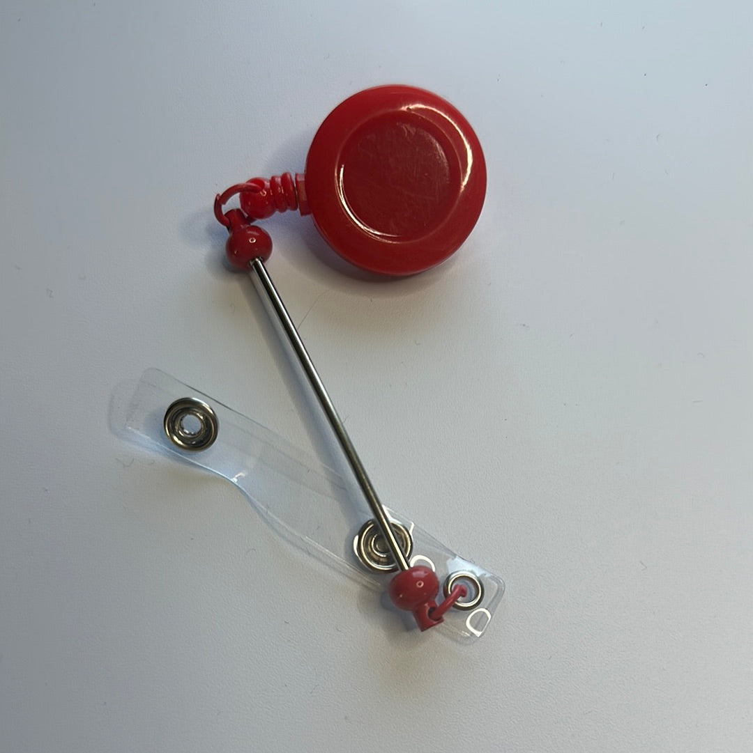 Beadable badge reels