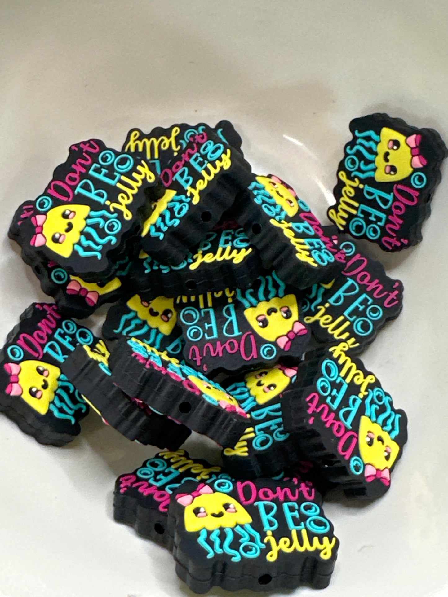 #505 don’t be jelly silicone focal beads