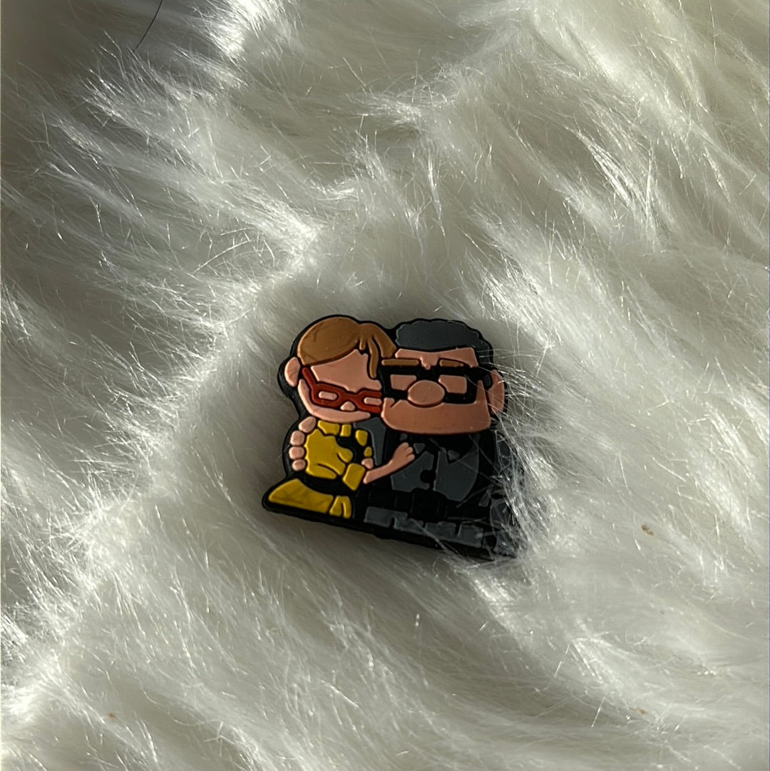 #302 older couple silicone focal beads