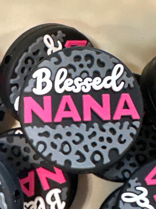 #447 blessed nana silicone focal bead