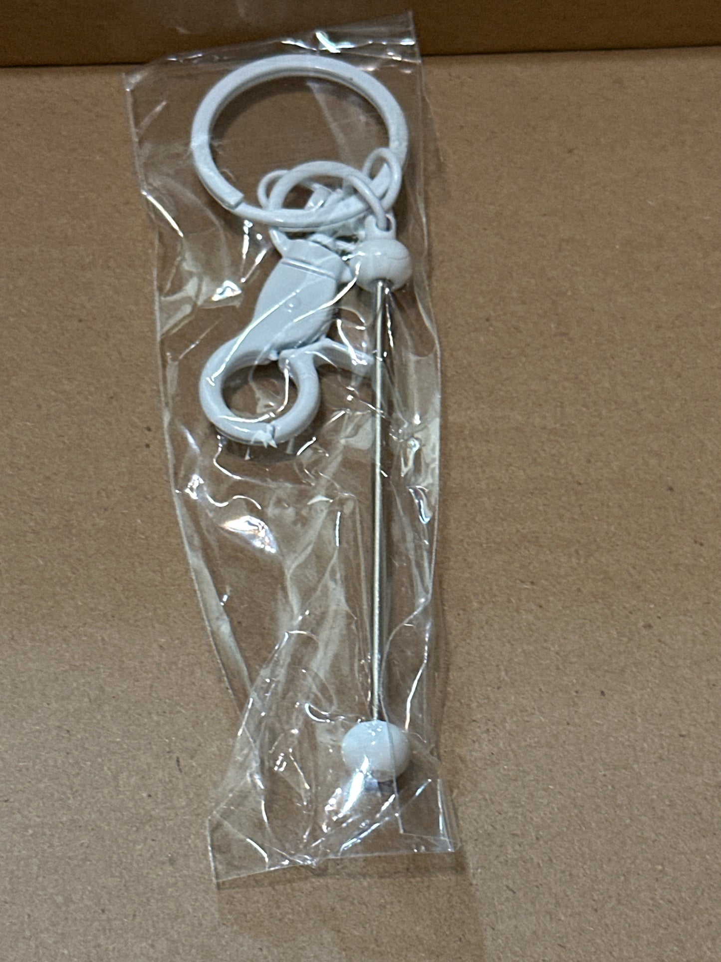 Beadable keychain bars