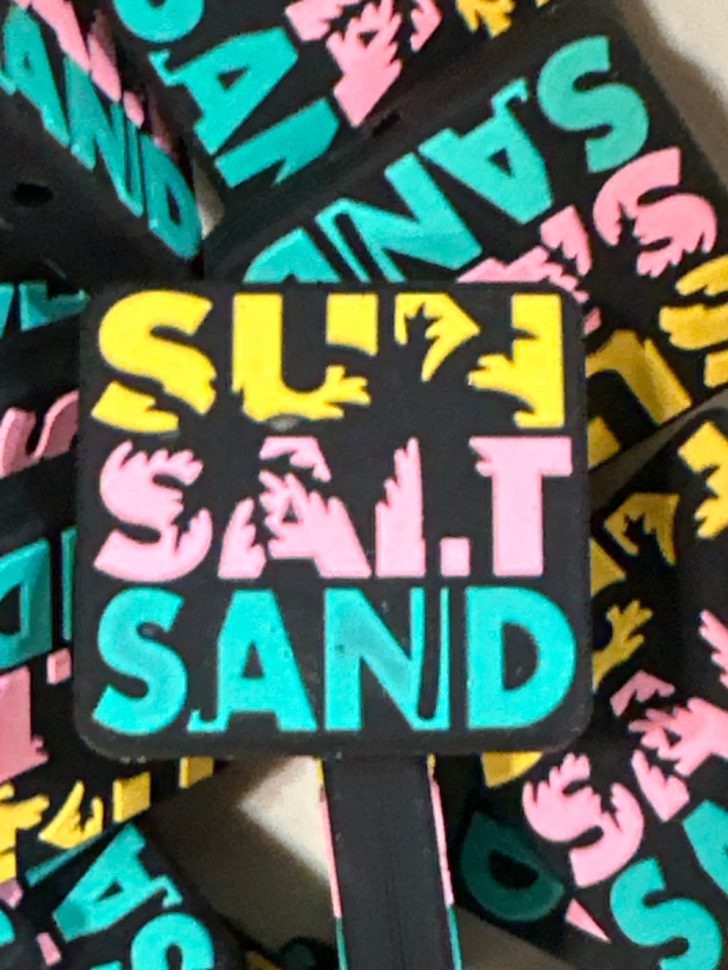 #504 sun salt and sand silicone focal beads