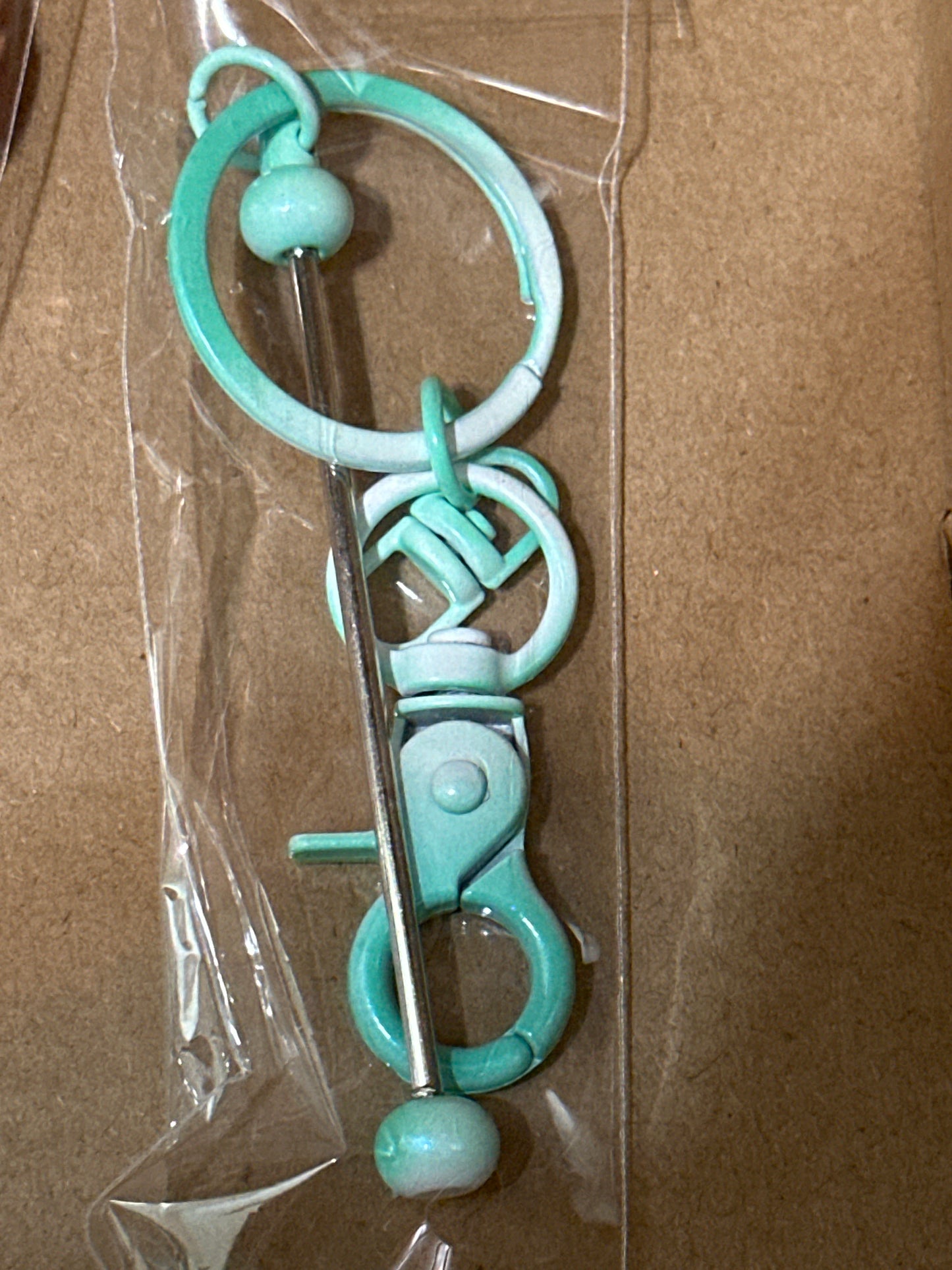 Beadable keychain bars