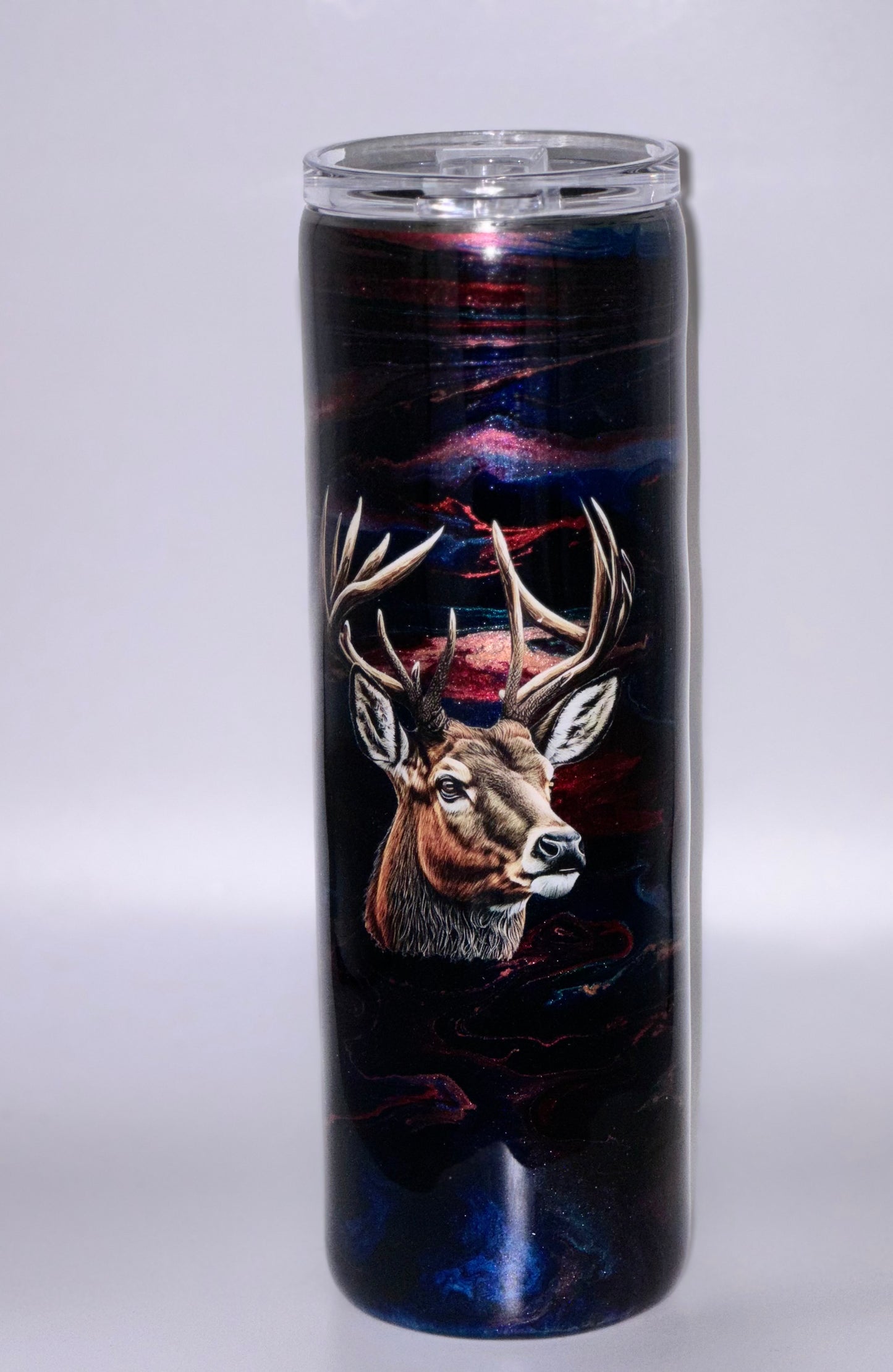 30oz blue and red alc ink RTS