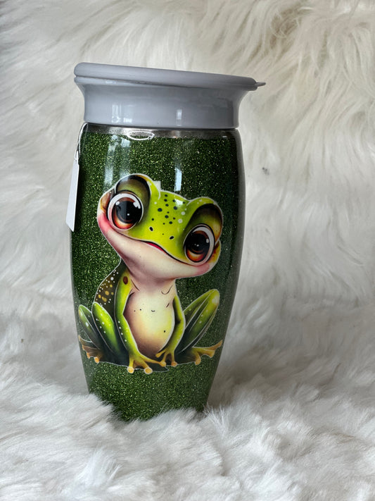 #13 male frog 12oz all around sippy cup