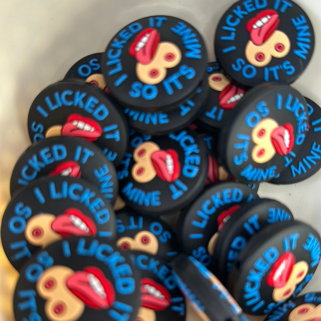 #308 I licked it silicone focal beads