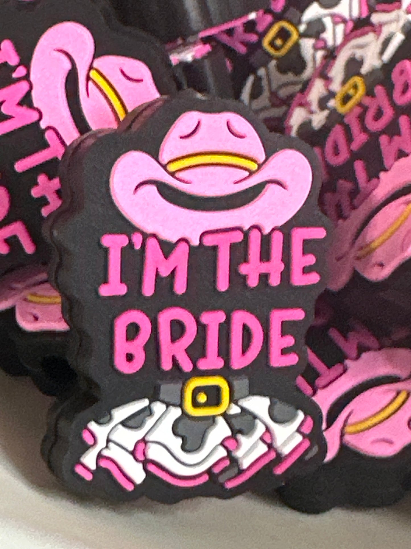 #525 I’m the bride silicone focal beads